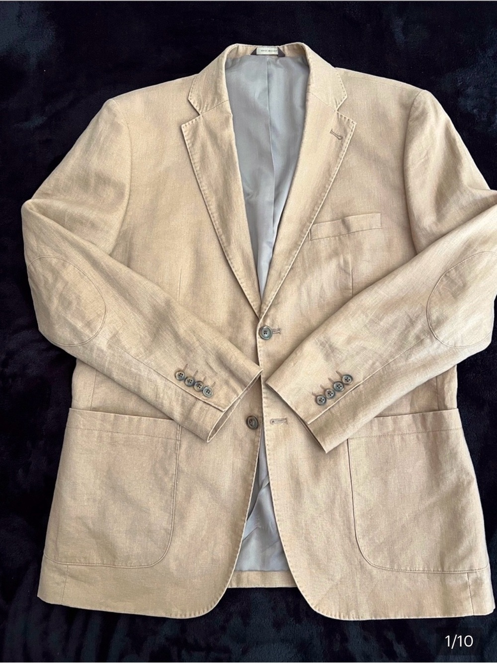 Linen, Tasso Elba Light camel beige Sport Coat
